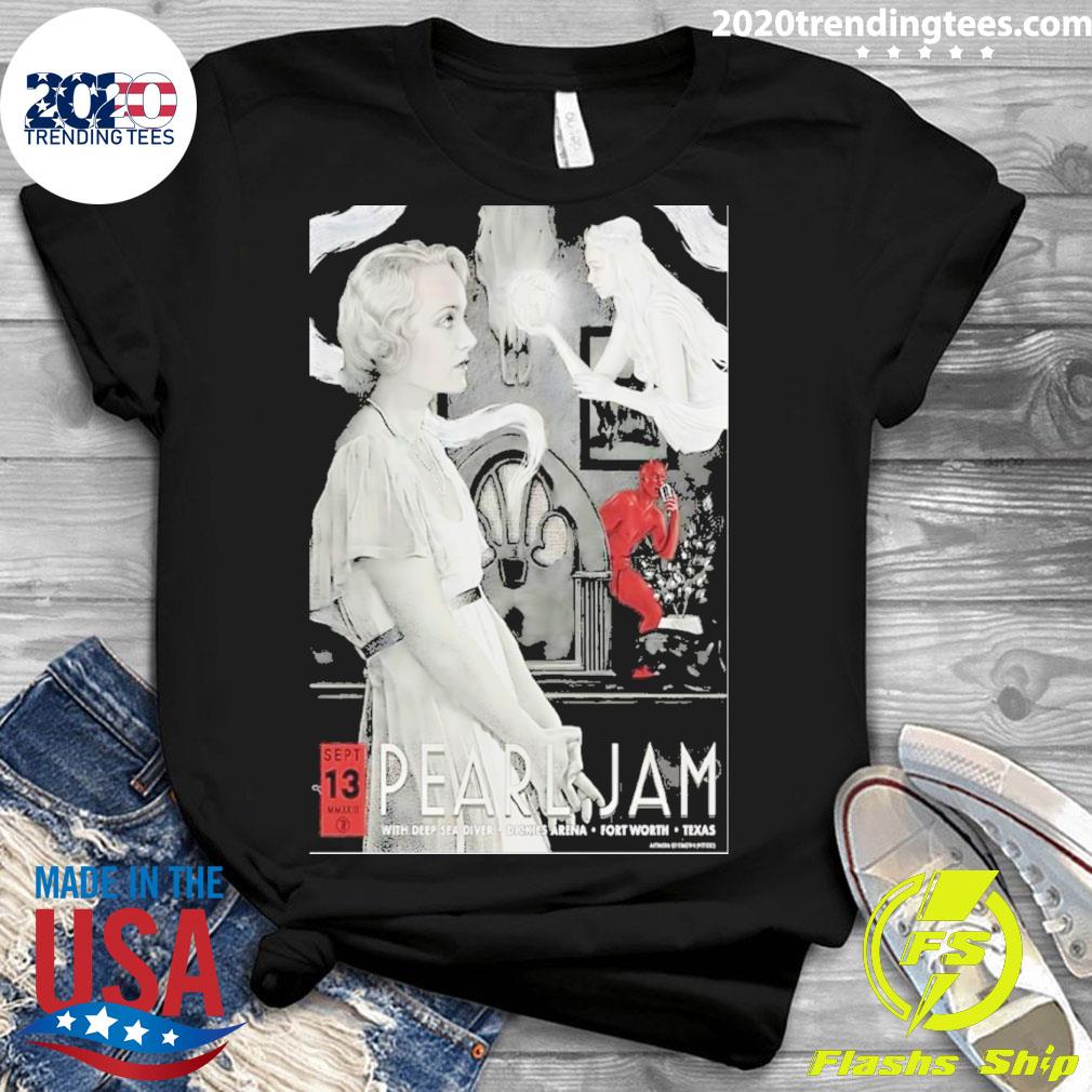 Official pearl Jam Tour Dickies Arena Fort Worth, Tx - Adult & Kids T-Shirts, Sweatshirts & Hoodies apparel design preview 3