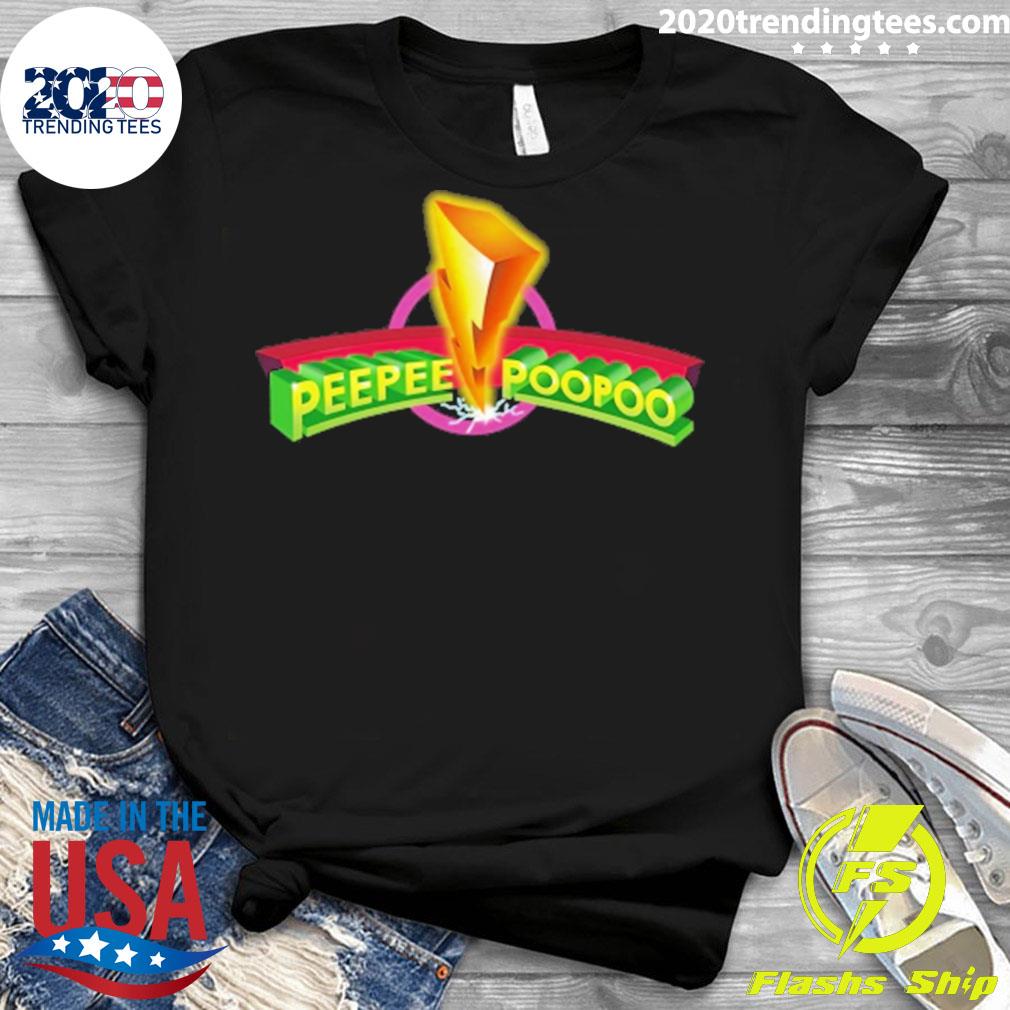Official peepee Poopoo Rangers - Adult & Kids T-Shirts, Sweatshirts & Hoodies apparel design preview 3