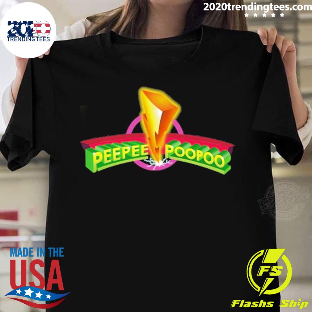 Official peepee Poopoo Rangers - Adult & Kids T-Shirts, Sweatshirts & Hoodies apparel design preview 1