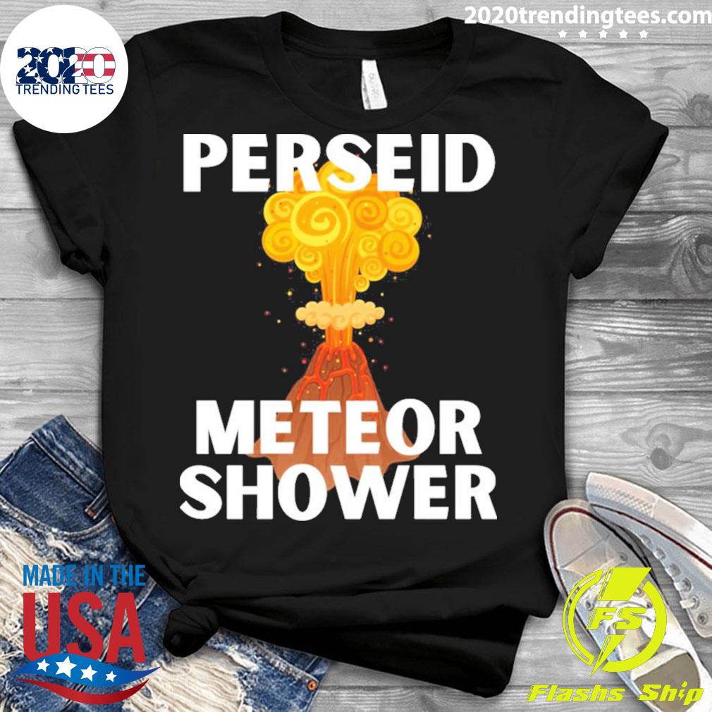 Official perseid Meteor Shower Volcano Art - Adult & Kids T-Shirts, Sweatshirts & Hoodies apparel design preview 3
