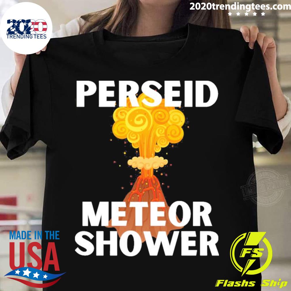 Official perseid Meteor Shower Volcano Art - Adult & Kids T-Shirts, Sweatshirts & Hoodies apparel design preview 1