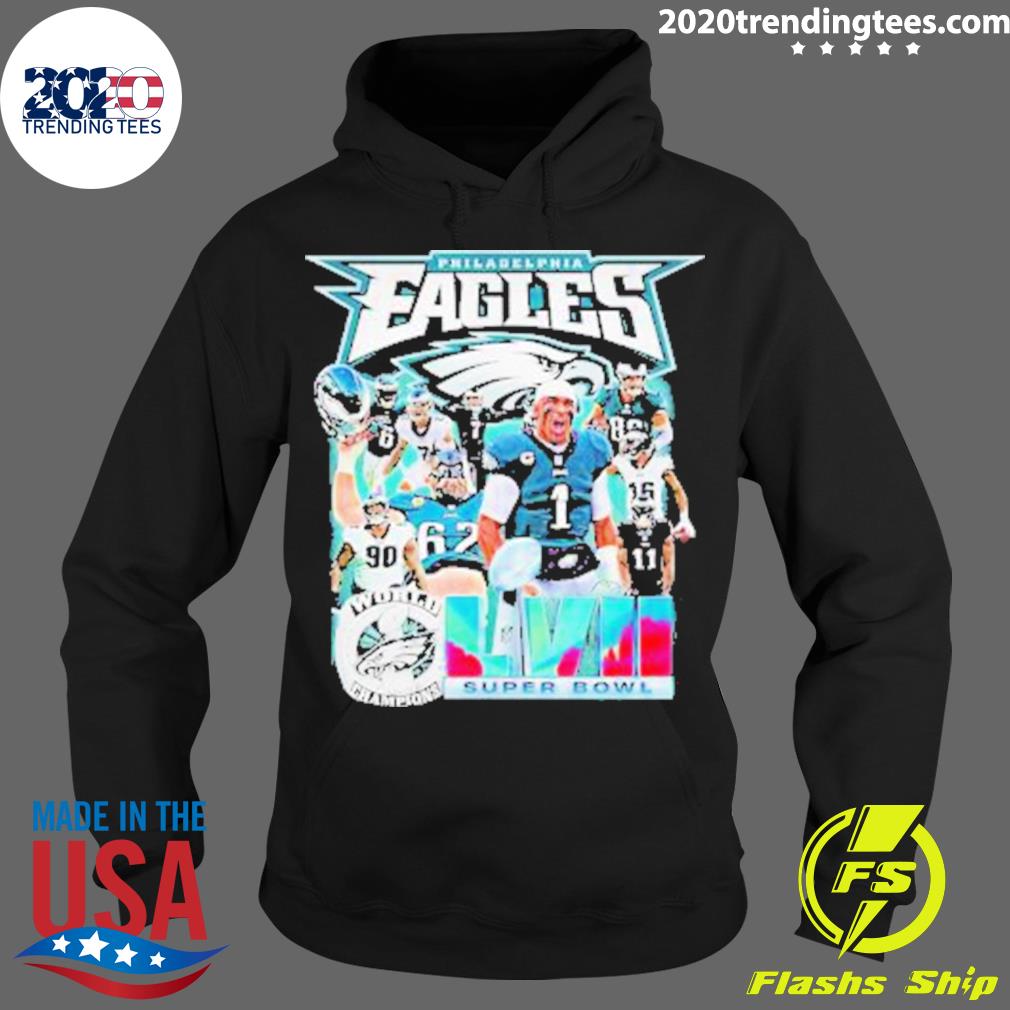 Official philadelphia Eagles Super Bowl Lvii 2023 - Adult & Kids T-Shirts, Sweatshirts & Hoodies apparel design preview 2