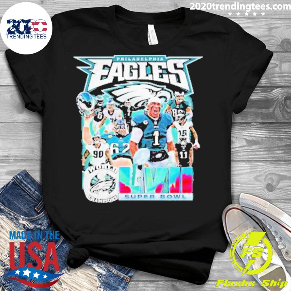 Official philadelphia Eagles Super Bowl Lvii 2023 - Adult & Kids T-Shirts, Sweatshirts & Hoodies apparel design preview 3
