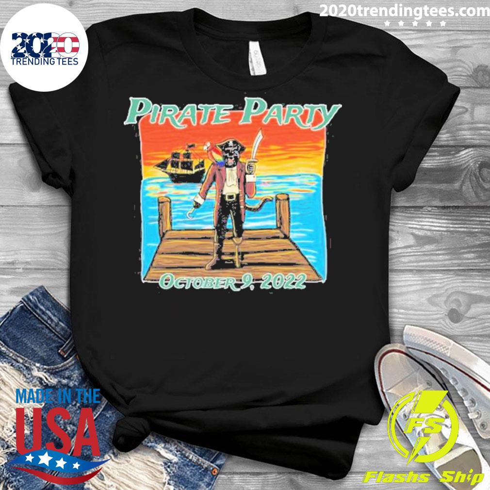 Official pirate Party October 9 2022 - Adult & Kids T-Shirts, Sweatshirts & Hoodies apparel design preview 3