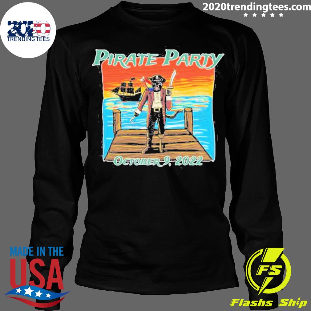 Official pirate Party October 9 2022 - Adult & Kids T-Shirts, Sweatshirts & Hoodies apparel design preview 4