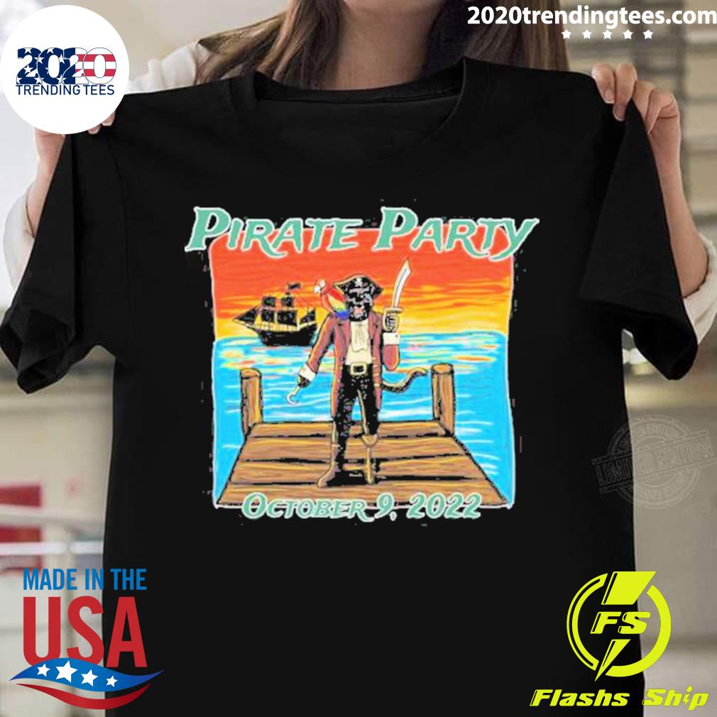 Official pirate Party October 9 2022 - Adult & Kids T-Shirts, Sweatshirts & Hoodies apparel design preview 1