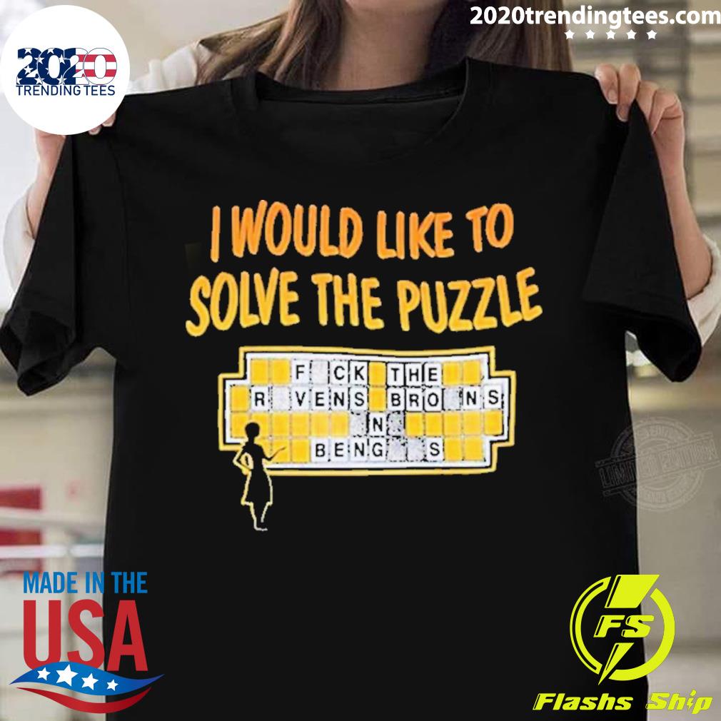 Official pittsburgh Steelers I Would Like To Solve - Adult & Kids T-Shirts, Sweatshirts & Hoodies apparel design preview 1