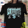 Official play Off Bound Go Kraken Stanley Cup 2023 - Adult & Kids T-Shirts, Sweatshirts & Hoodies apparel design preview 1