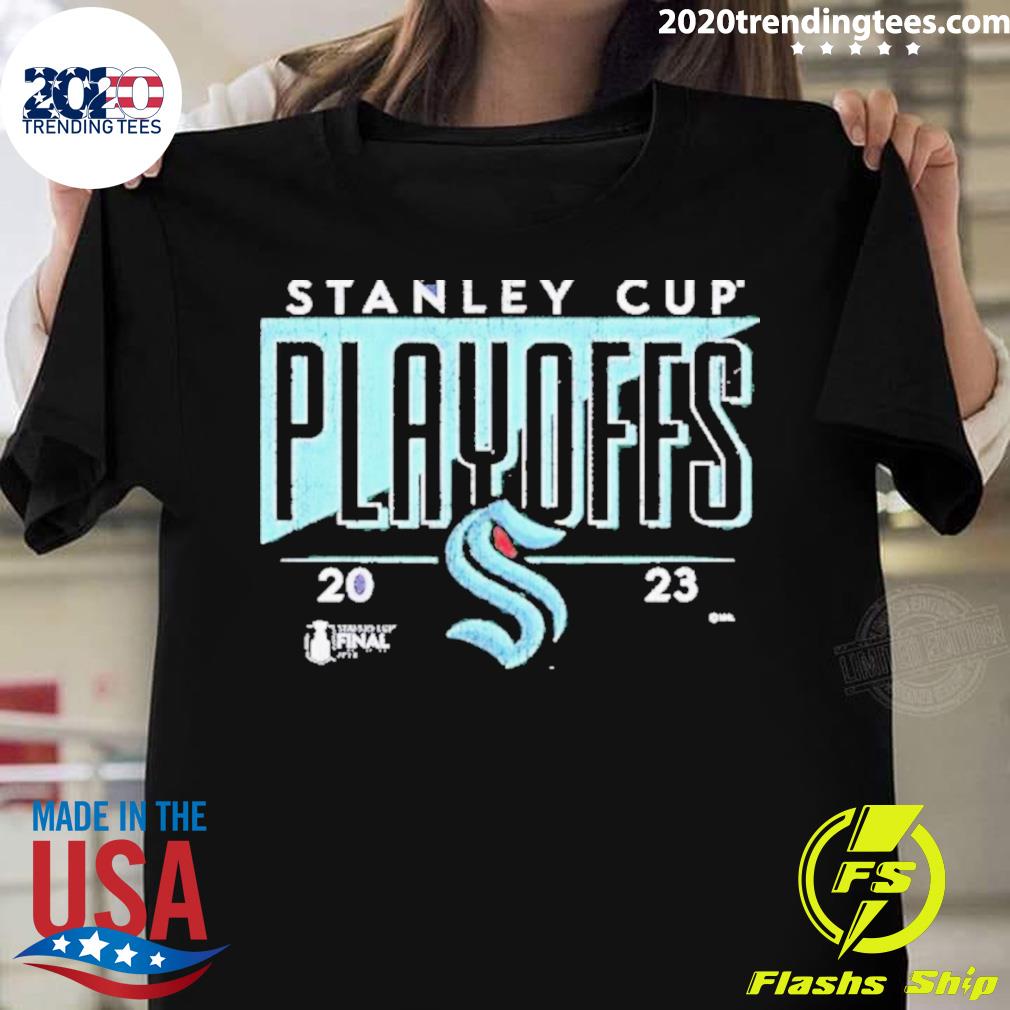 Official play Off Bound Go Kraken Stanley Cup 2023 - Adult & Kids T-Shirts, Sweatshirts & Hoodies apparel design preview 1