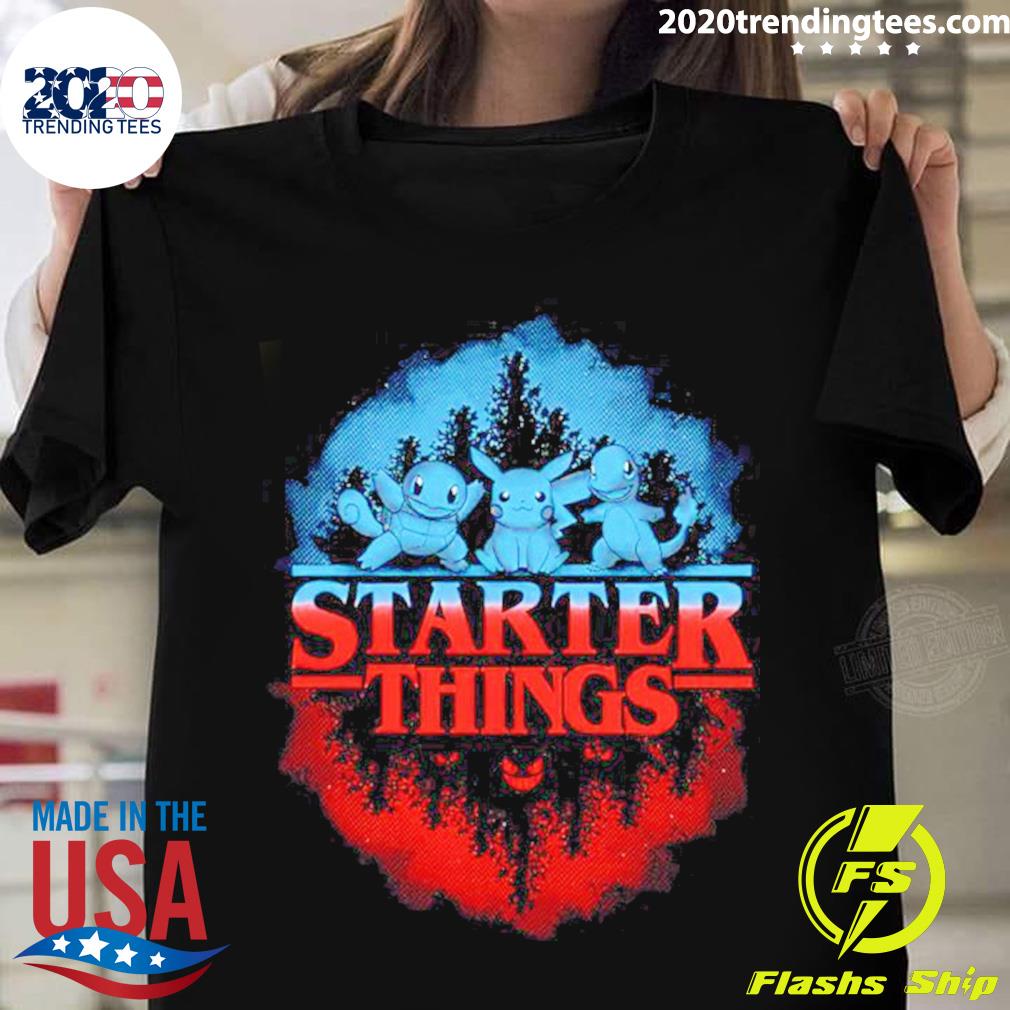 Official pokemon Starter Things - Adult & Kids T-Shirts, Sweatshirts & Hoodies apparel design preview 1