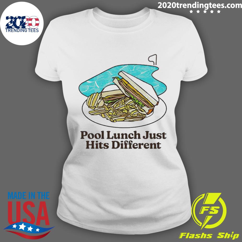 Official pool Lunch Just Hits Different - Adult & Kids T-Shirts, Sweatshirts & Hoodies apparel design preview 3