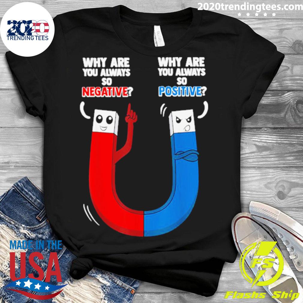Official positive Negative Magnet Science Chemistry - Adult & Kids T-Shirts, Sweatshirts & Hoodies apparel design preview 3