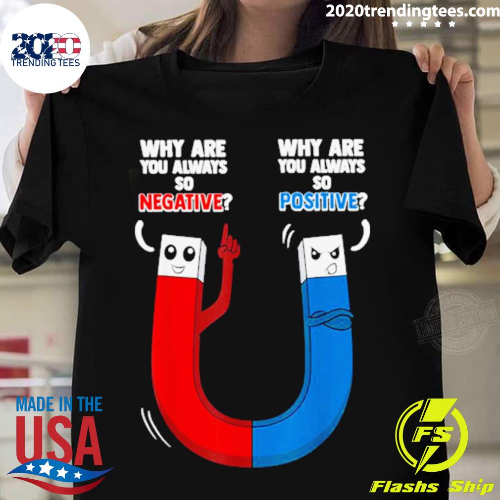 Official positive Negative Magnet Science Chemistry - Adult & Kids T-Shirts, Sweatshirts & Hoodies apparel design preview 1