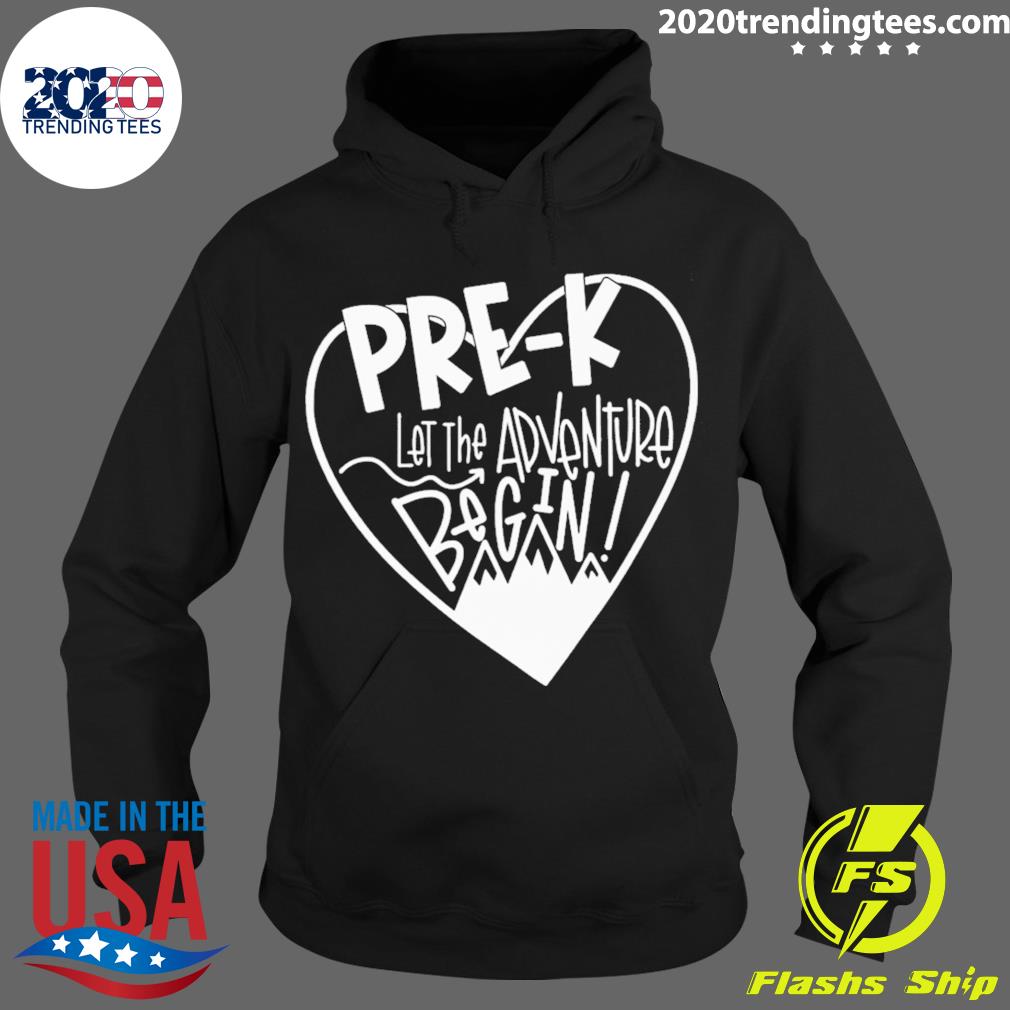 Official pre-K Let The Adventure Begin - Adult & Kids T-Shirts, Sweatshirts & Hoodies apparel design preview 2