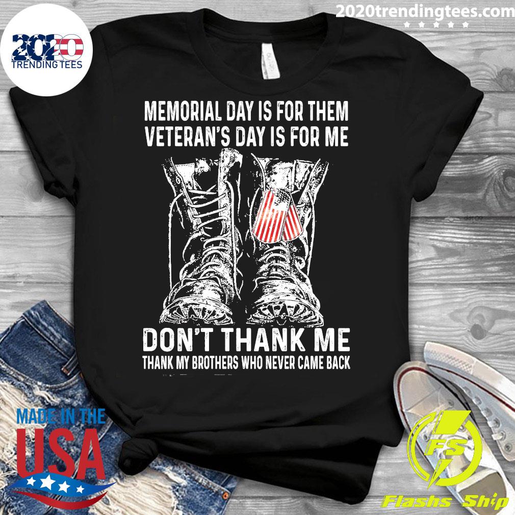 Official Premium Shoes Memorial Day Is For Them - Adult & Kids T-Shirts, Sweatshirts & Hoodies apparel design preview 3