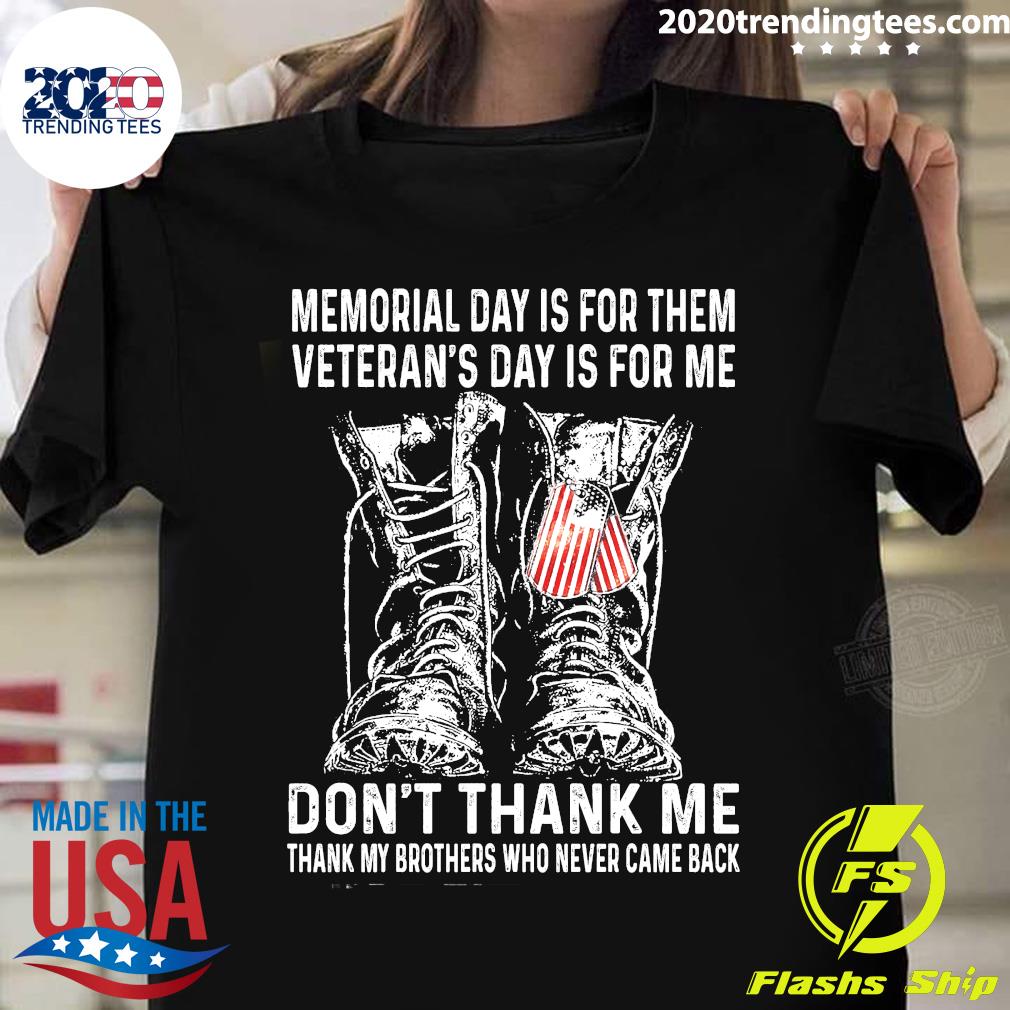Official Premium Shoes Memorial Day Is For Them - Adult & Kids T-Shirts, Sweatshirts & Hoodies apparel design preview 1
