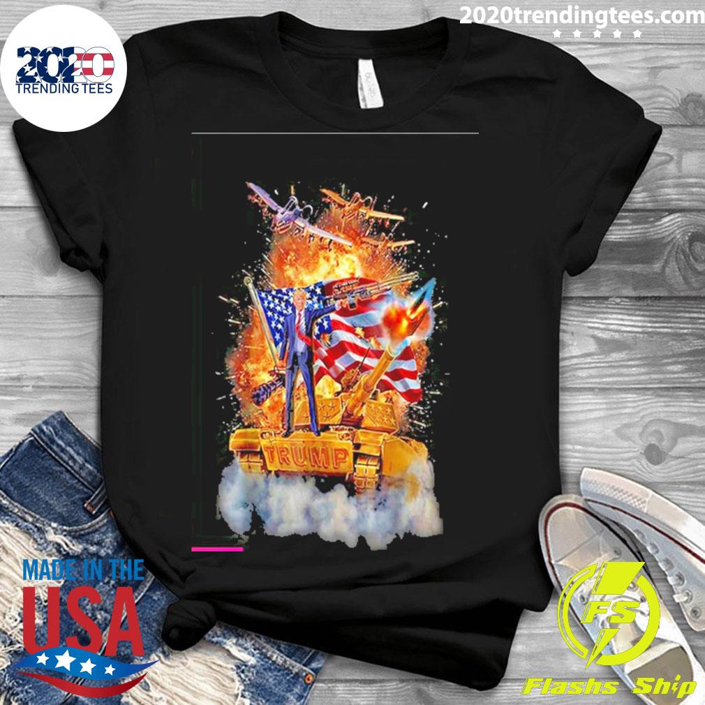 Official president Donald Trump Epic Battle Poster - Adult & Kids T-Shirts, Sweatshirts & Hoodies apparel design preview 3