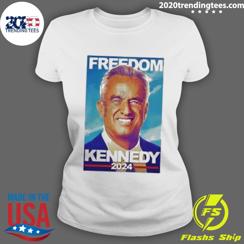 Official product Freedom Kennedy 2024 - Adult & Kids T-Shirts, Sweatshirts & Hoodies apparel design preview 3