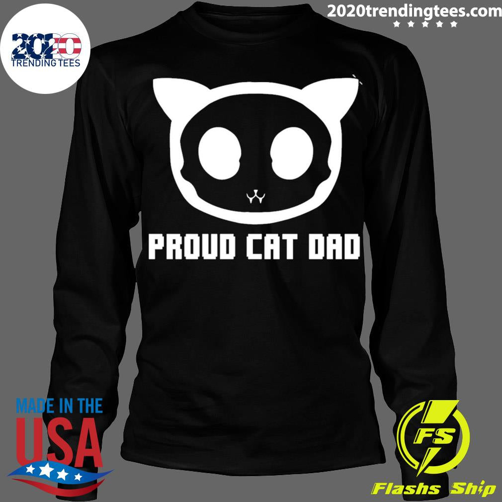 Official proud Cat Dad Custom - Adult & Kids T-Shirts, Sweatshirts & Hoodies apparel design preview 4