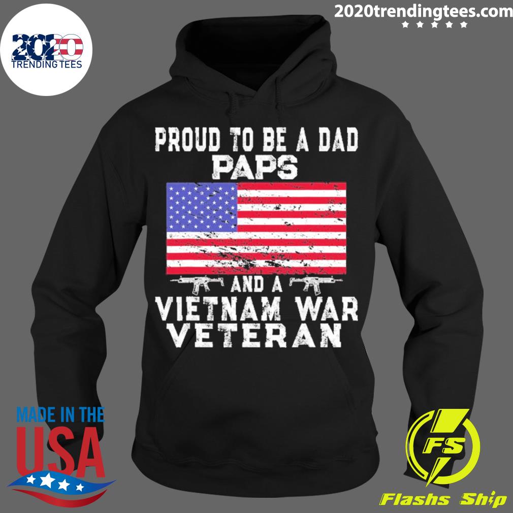 Official proud Dad Paps Vietnam Veteran Retro Us Flag - Adult & Kids T-Shirts, Sweatshirts & Hoodies apparel design preview 2