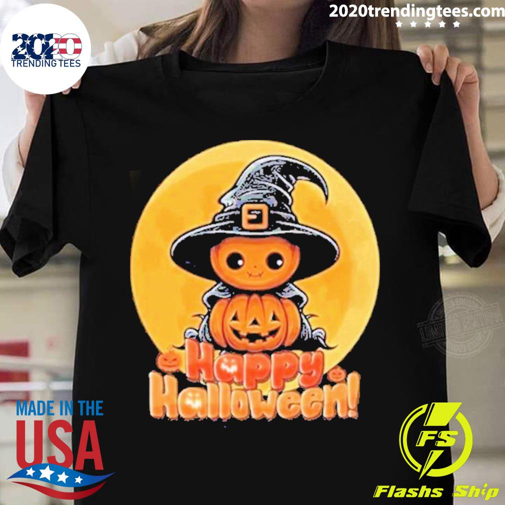 Official pumpkin Witch Happy Halloween - Adult & Kids T-Shirts, Sweatshirts & Hoodies apparel design preview 1