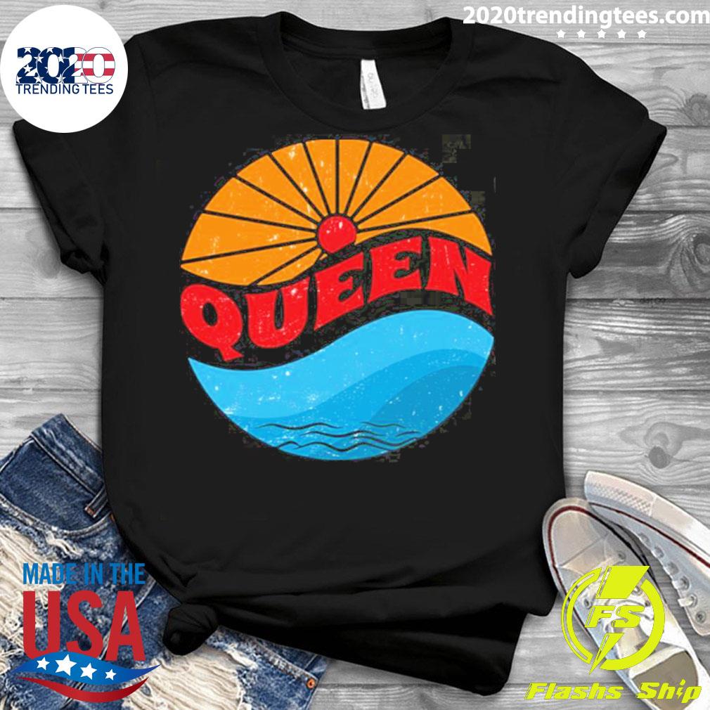 Official queen Vintage Sun 70s 80s 90s - Adult & Kids T-Shirts, Sweatshirts & Hoodies apparel design preview 3