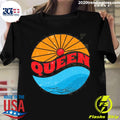 Official queen Vintage Sun 70s 80s 90s - Adult & Kids T-Shirts, Sweatshirts & Hoodies apparel design preview 1