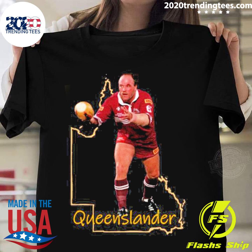 Official queenslander Rugby Player - Adult & Kids T-Shirts, Sweatshirts & Hoodies apparel design preview 1