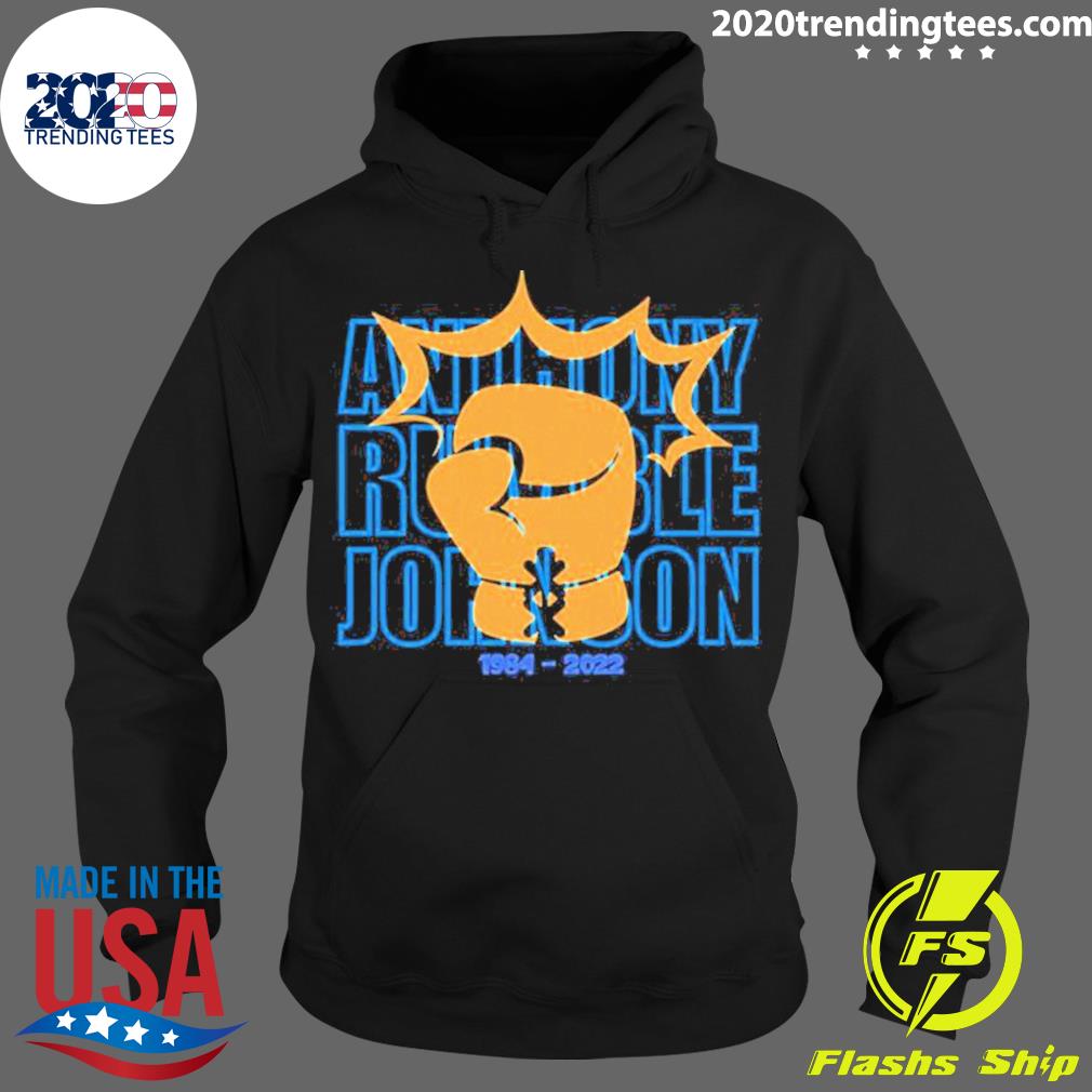Official r.I.P Anthony Rumble Johnson 1984-2022 - Adult & Kids T-Shirts, Sweatshirts & Hoodies apparel design preview 2