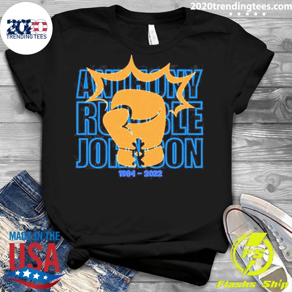 Official r.I.P Anthony Rumble Johnson 1984-2022 - Adult & Kids T-Shirts, Sweatshirts & Hoodies apparel design preview 3