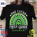 Official Rainbow One Lucky First Grade Teacher St - Adult & Kids T-Shirts, Sweatshirts & Hoodies apparel design preview 1