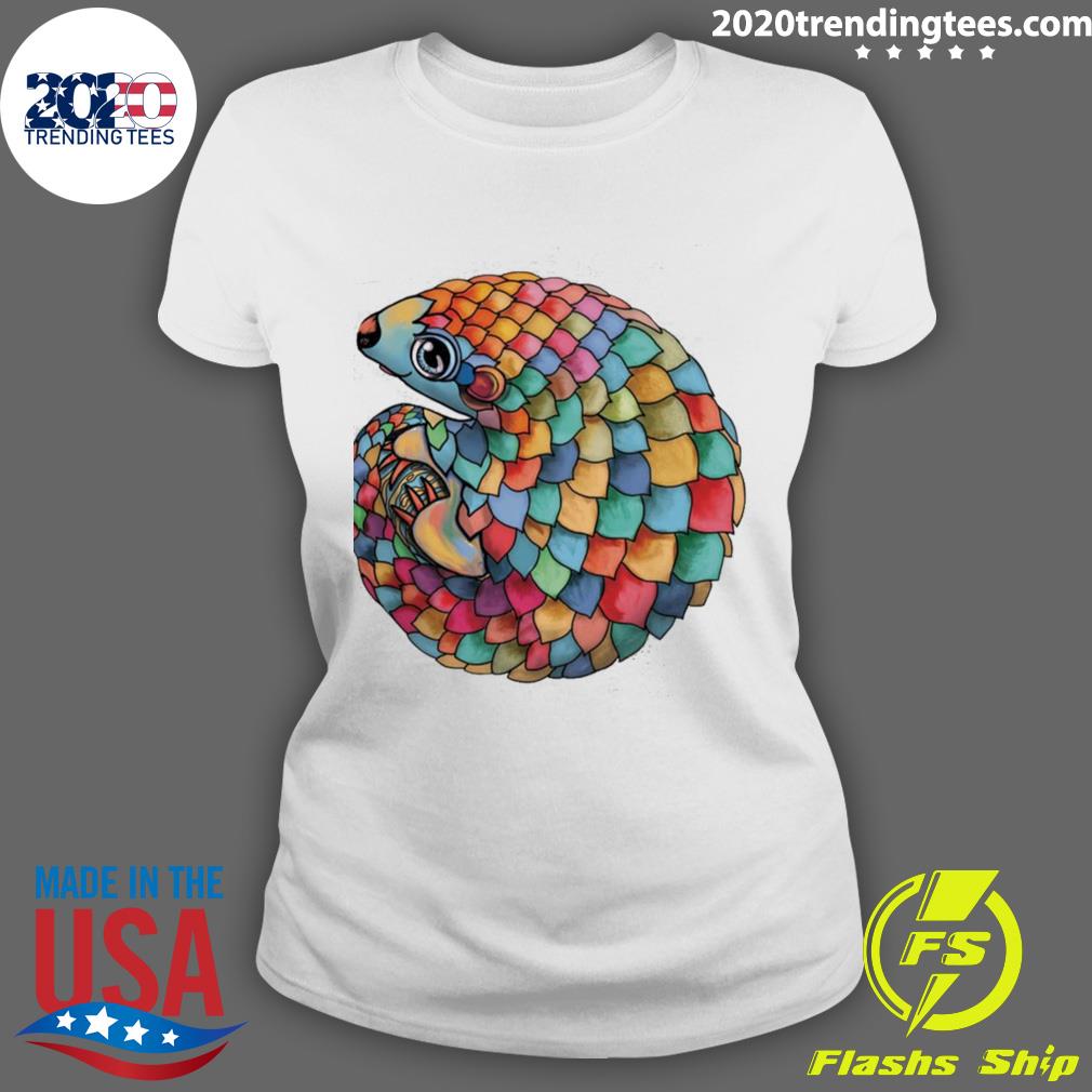 Official rainbow Pangolin - Adult & Kids T-Shirts, Sweatshirts & Hoodies apparel design preview 3