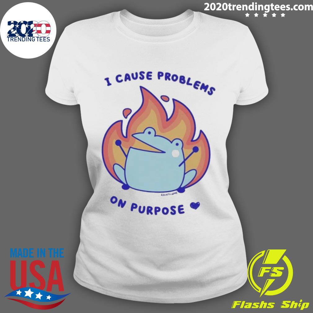 Official rainylune I Cause Problems On Purpose - Adult & Kids T-Shirts, Sweatshirts & Hoodies apparel design preview 3
