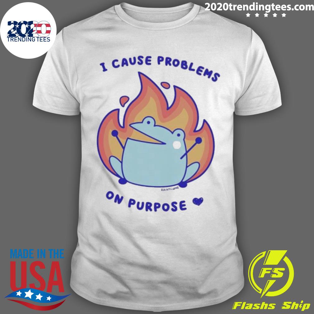 Official rainylune I Cause Problems On Purpose - Adult & Kids T-Shirts, Sweatshirts & Hoodies apparel design preview 1