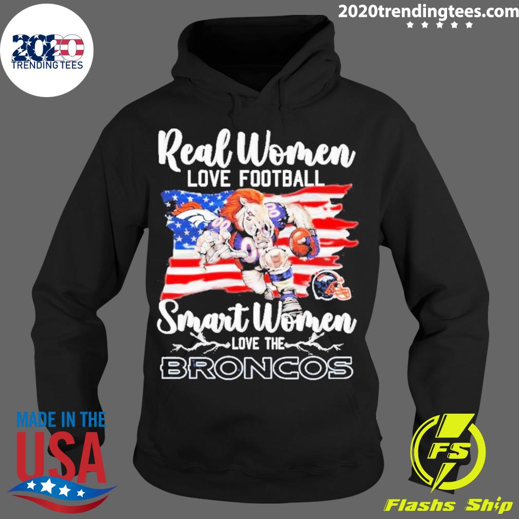 Official real Women Love Football Smart The Denver - Adult & Kids T-Shirts, Sweatshirts & Hoodies apparel design preview 2