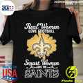 Official real Women Love Football Smart The New - Adult & Kids T-Shirts, Sweatshirts & Hoodies apparel design preview 1