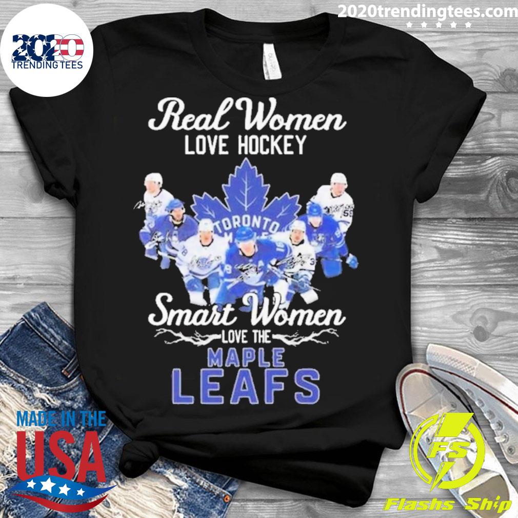 Official real Women Love Hockey Smart The Toronto - Adult & Kids T-Shirts, Sweatshirts & Hoodies apparel design preview 3