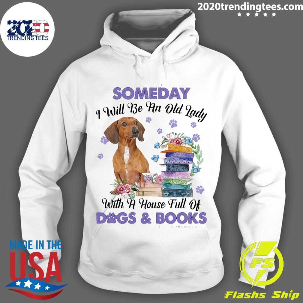 Official red Dachshund Someday I Will Be And Old Lady - Adult & Kids T-Shirts, Sweatshirts & Hoodies apparel design preview 2