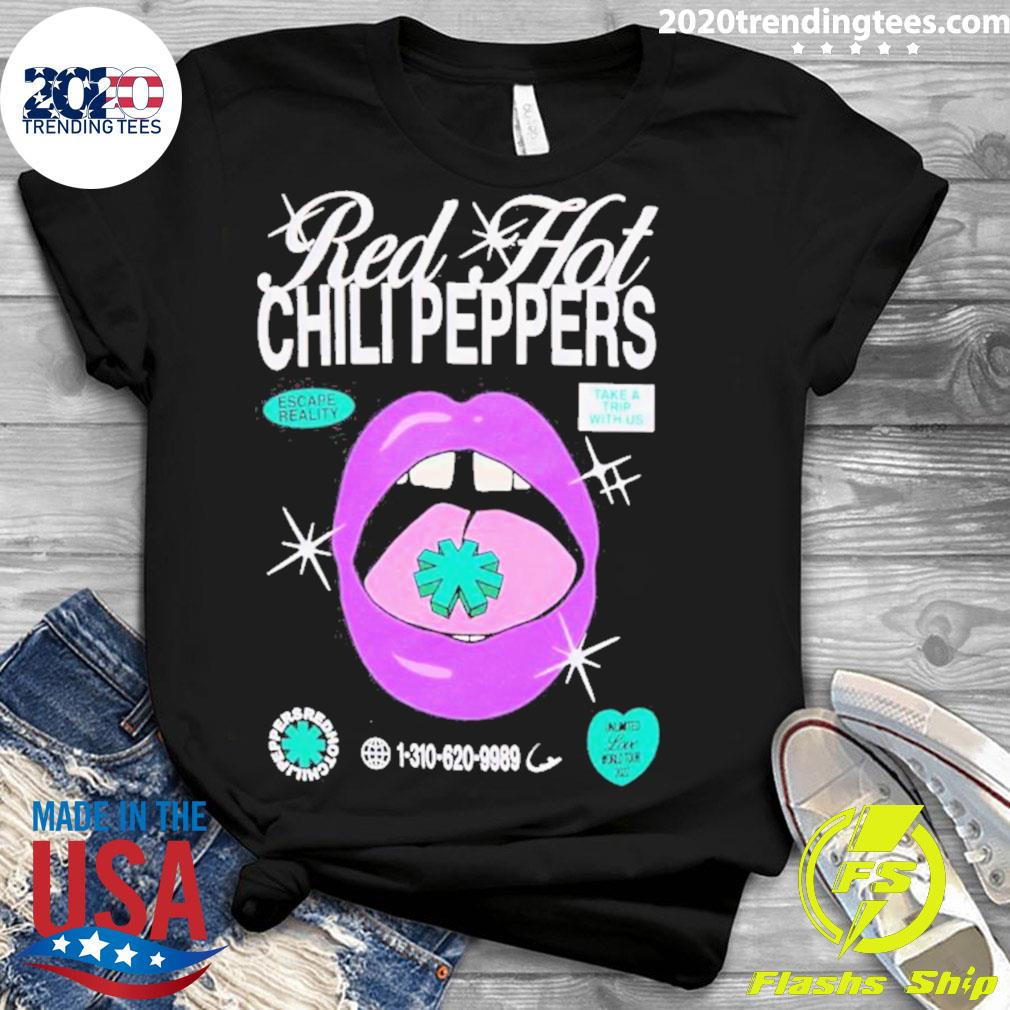 Official red Hot Chili Peppers Tour 2022 - Adult & Kids T-Shirts, Sweatshirts & Hoodies apparel design preview 3