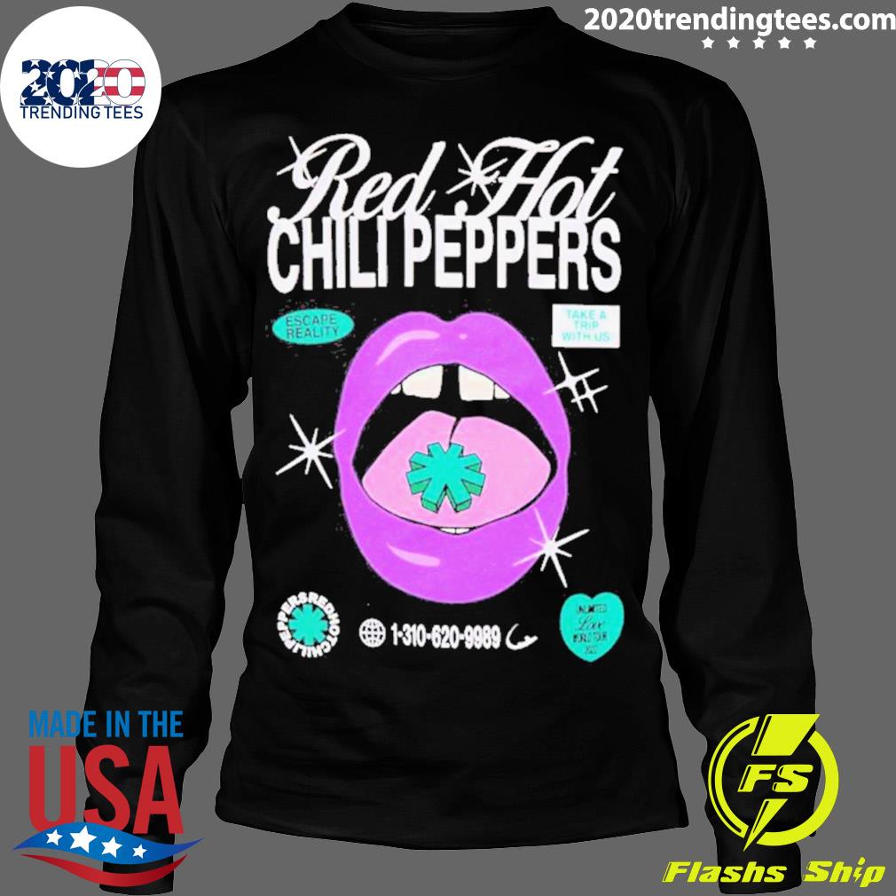 Official red Hot Chili Peppers Tour 2022 - Adult & Kids T-Shirts, Sweatshirts & Hoodies apparel design preview 4
