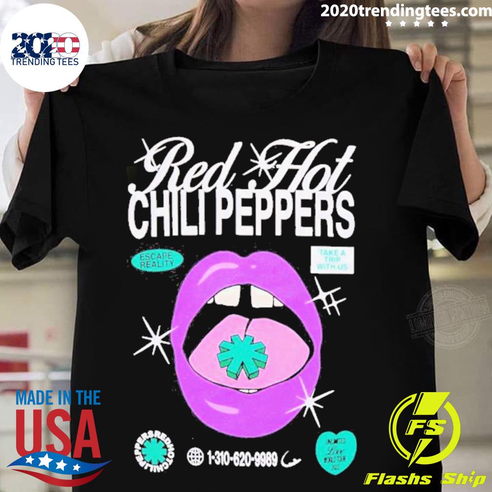Official red Hot Chili Peppers Tour 2022 - Adult & Kids T-Shirts, Sweatshirts & Hoodies apparel design preview 1