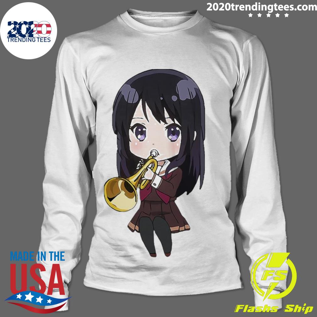 Official reina Chibi Sound Euphonium Art - Adult & Kids T-Shirts, Sweatshirts & Hoodies apparel design preview 4