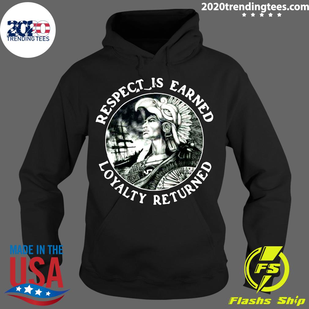 Official Respect Is Earned Loyalty Returned - Adult & Kids T-Shirts, Sweatshirts & Hoodies apparel design preview 2