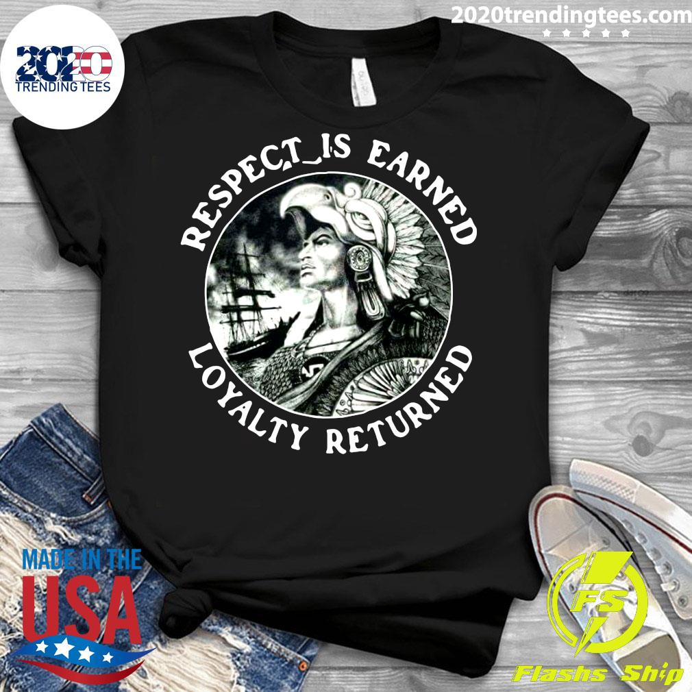 Official Respect Is Earned Loyalty Returned - Adult & Kids T-Shirts, Sweatshirts & Hoodies apparel design preview 3