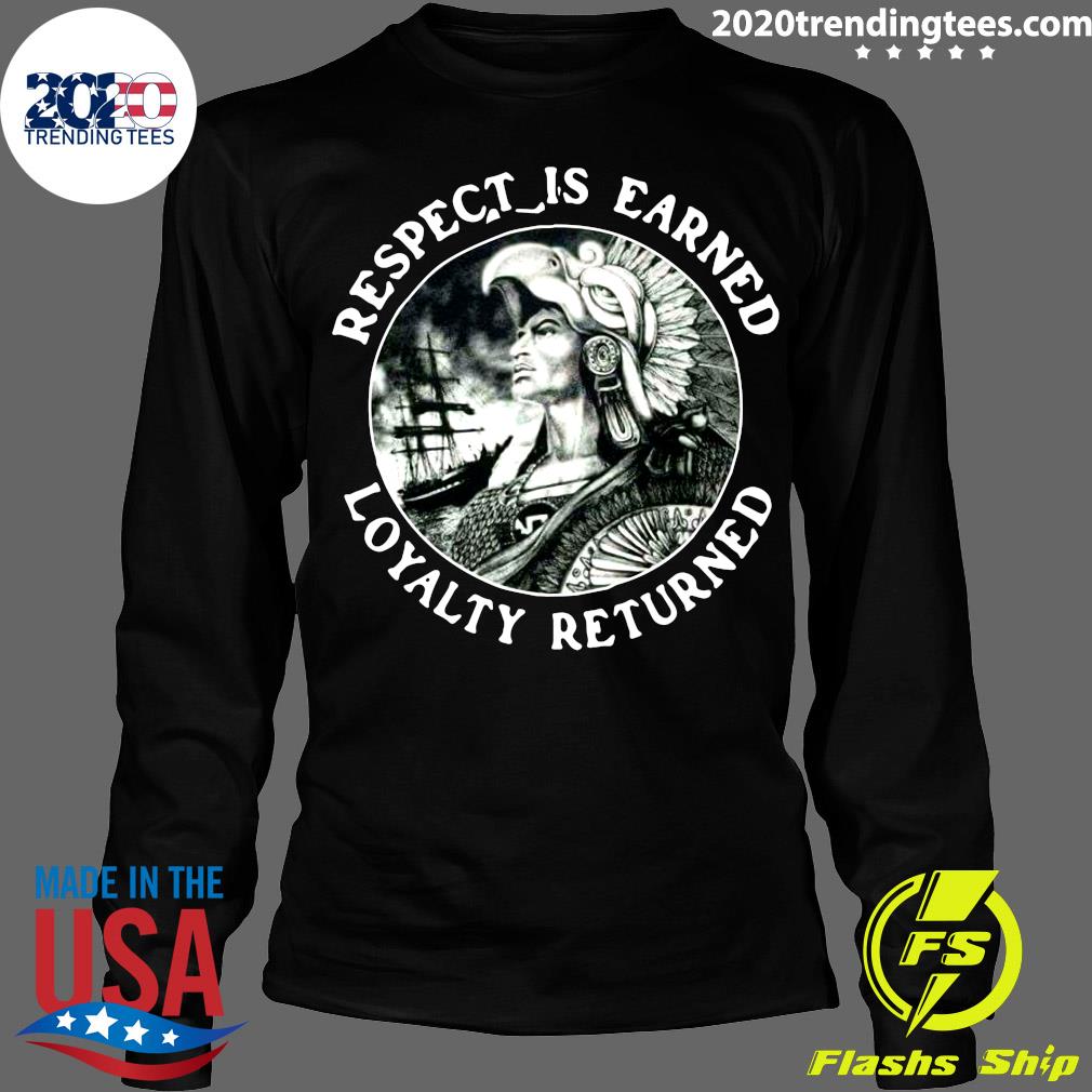 Official Respect Is Earned Loyalty Returned - Adult & Kids T-Shirts, Sweatshirts & Hoodies apparel design preview 4