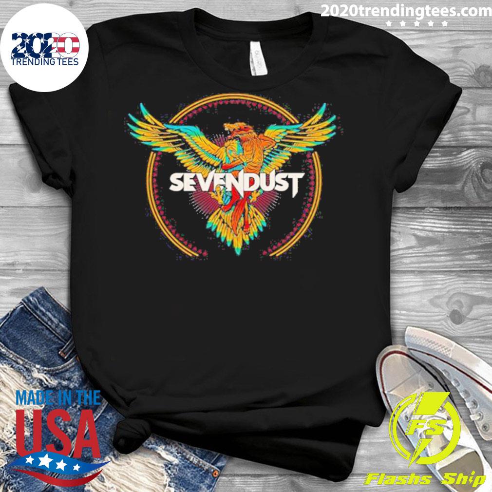 Official retro art eagle sevendust - Adult & Kids T-Shirts, Sweatshirts & Hoodies apparel design preview 3