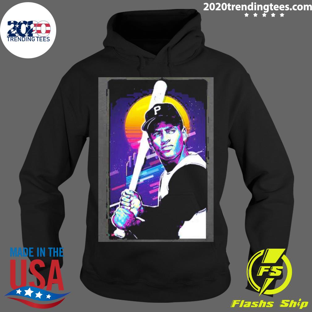 Official retro Roberto Clemente Baseball - Adult & Kids T-Shirts, Sweatshirts & Hoodies apparel design preview 2