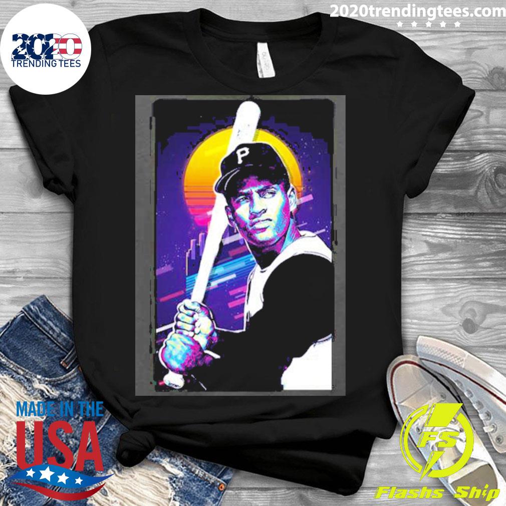 Official retro Roberto Clemente Baseball - Adult & Kids T-Shirts, Sweatshirts & Hoodies apparel design preview 3