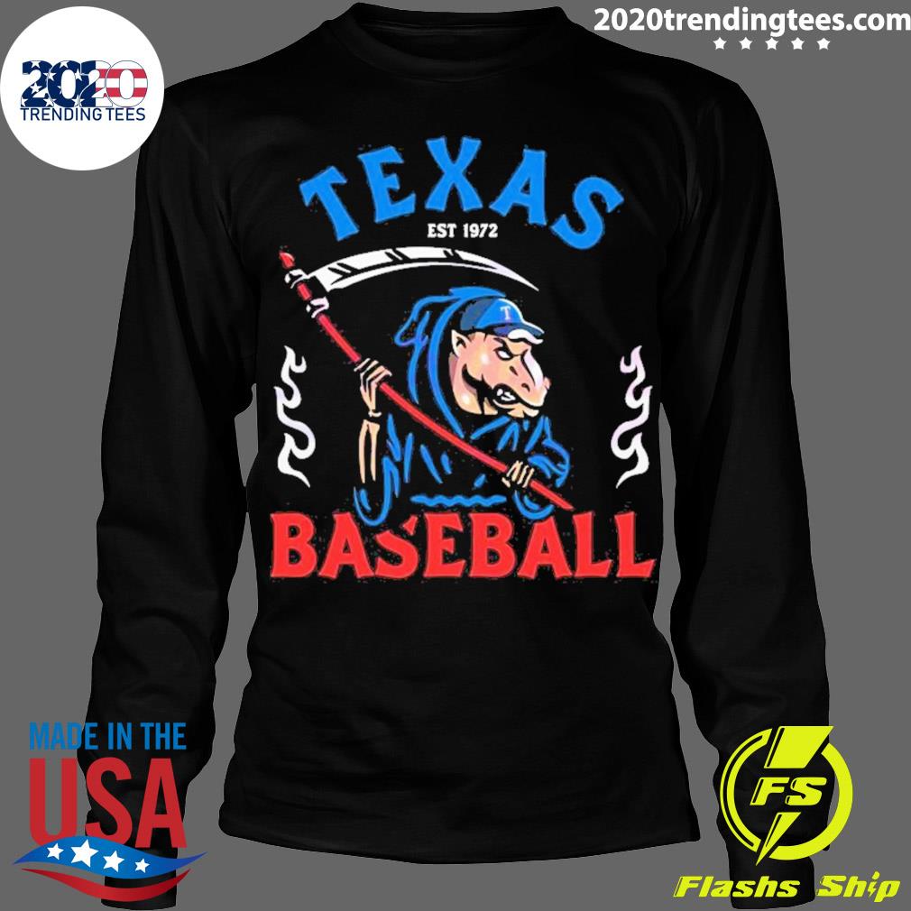 Official retro Texas Ranger Reaper Baseball - Adult & Kids T-Shirts, Sweatshirts & Hoodies apparel design preview 4