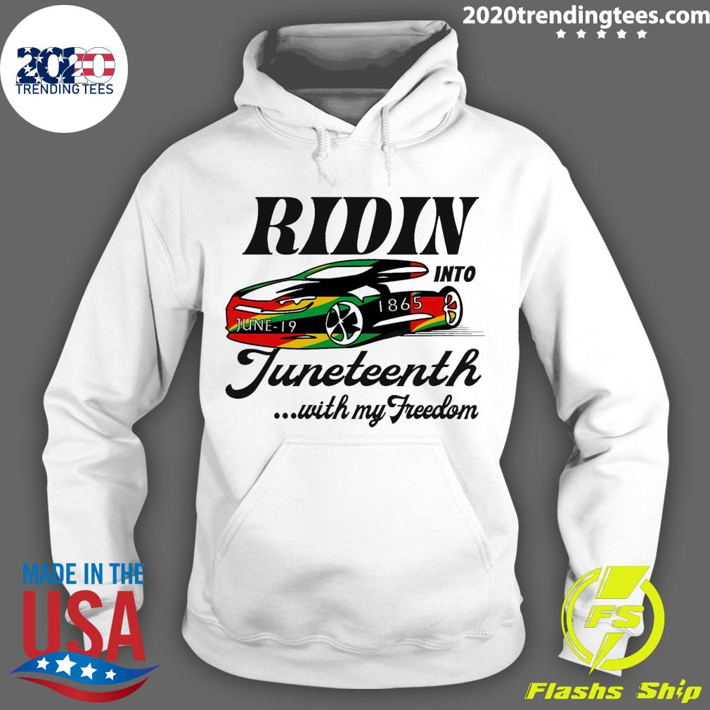 Official ridin Into Juneteenth With My Freedom - Adult & Kids T-Shirts, Sweatshirts & Hoodies apparel design preview 2